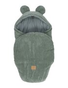 MeowBaby® Paturica pentru bebelusi MeowBaby Baby Wrap Bear Ears Aesthetic Olive Green