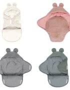 MeowBaby® Paturica pentru bebelusi MeowBaby Baby Wrap Bear Ears Aesthetic Powder Pink