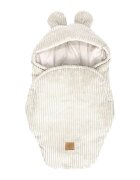 MeowBaby® Paturica pentru bebelusi MeowBaby Baby Wrap Bear Ears Aesthetic Vanilla
