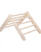 MeowBaby® Scara din lemn pentru copii Triunghi de catarare tip Pikler Montessori Natural