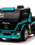 MERCEDES-BENZ Camion electric pentru copii Mercedes XMX622B Blue cu telecomanda 2.4G doua motoare de 45W baterie dubla de 12V7Ah afisaj LCD MP4 conectivitate Bluetooth port MP3 si USB dimensiune 143 x 72 x 67 cm