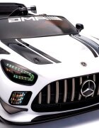 MERCEDES-BENZ Masinuta electrica cu telecomanda pentru copii Mercedes GT3 Evo Alb 114x69x45 cm varsta 1-5 ani roti Eva scaun din piele Eco putere 90W