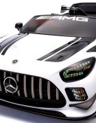 MERCEDES-BENZ Masinuta electrica cu telecomanda pentru copii Mercedes GT3 Evo Alb 114x69x45 cm varsta 1-5 ani roti Eva scaun din piele Eco putere 90W