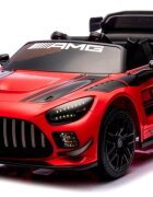 MERCEDES-BENZ Masinuta electrica cu telecomanda pentru copii Mercedes GT3 Evo Rosu 114x69x45 cm varsta 1-5 ani roti Eva scaun din piele Eco putere 90W