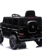 MERCEDES-BENZ Masinuta electrica pentru copii cu licenta G580 Black 12V4.5Ah scaun din piele faruri LED muzica suspensii portiere inalte cu deschidere centura de siguranta cod QR montaj