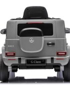 MERCEDES-BENZ Masinuta electrica pentru copii cu licenta G580 Cool Grey 12V4.5Ah scaun din piele faruri LED muzica suspensii portiere inalte cu deschidere centura de siguranta cod QR montaj