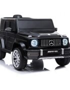 MERCEDES-BENZ Masinuta electrica pentru copii cu licenta Mercedes Benz AMG G63 Black cu telecomanda 2.4G2 motoarex35wdeschidere usilumini LEDsuspensii volan cu functii pornire la buton