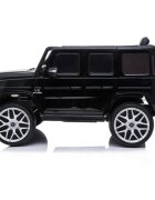 MERCEDES-BENZ Masinuta electrica pentru copii cu licenta Mercedes Benz AMG G63 Black cu telecomanda 2.4G2 motoarex35wdeschidere usilumini LEDsuspensii volan cu functii pornire la buton