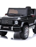 MERCEDES-BENZ Masinuta electrica pentru copii cu licenta Mercedes Benz AMG G63 Black cu telecomanda 2.4G2 motoarex35wRoti EVAScaun din pieleDeschidere usiLumini LEDSuspensiiVolan cu functiiPornire la buton