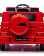 MERCEDES-BENZ Masinuta electrica pentru copii cu licenta Mercedes Benz AMG G63 Red cu telecomanda 2.4G 2 motoarex35w deschidere usilumini LEDsuspensii volan cu functii pornire la buton