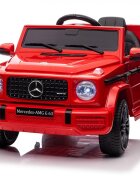 MERCEDES-BENZ Masinuta electrica pentru copii cu licenta Mercedes Benz AMG G63 Red cu telecomanda 2.4G2 motoarex35wRoti EVAScaun din pieleDeschidere usiLumini LEDSuspensiiVolan cu functiiPornire la buton