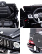 MERCEDES-BENZ Masinuta electrica pentru copii cu licenta Mercedes Benz AMG G63 Red cu telecomanda 2.4G2 motoarex35wRoti EVAScaun din pieleDeschidere usiLumini LEDSuspensiiVolan cu functiiPornire la buton