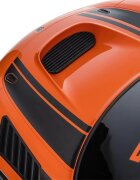 MERCEDES-BENZ Masinuta electrica pentru copii cu licenta Mercedes Benz AMG Orange cu echipare premiumtelecomanda cu 3 vitezeroti evascaun din piele2motoare x 35wusi cu deschiderebluetoothindicator baterieeleronsistem troller