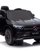 MERCEDES-BENZ Masinuta electrica pentru copii cu licenta Mercedes Benz EQA 4x4 BlackEchipare PremiumTelecomanda 24GRoti EVAScaun din piele4 motoareFaruri si stopuri cu LEDDeschidere usiSuspensiiBluetooth