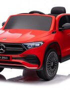 MERCEDES-BENZ Masinuta electrica pentru copii cu licenta Mercedes Benz EQA 4x4 RedEchipare PremiumTelecomanda 24GRoti EVAScaun din piele4 motoareFaruri si stopuri cu LEDDeschidere usi Suspensii Bluetooth