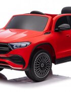 MERCEDES-BENZ Masinuta electrica pentru copii cu licenta Mercedes Benz EQA 4x4 RedEchipare PremiumTelecomanda 24GRoti EVAScaun din piele4 motoareFaruri si stopuri cu LEDDeschidere usi Suspensii Bluetooth
