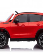 MERCEDES-BENZ Masinuta electrica pentru copii cu licenta Mercedes Benz EQA 4x4 RedEchipare PremiumTelecomanda 24GRoti EVAScaun din piele4 motoareFaruri si stopuri cu LEDDeschidere usi Suspensii Bluetooth