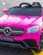 MERCEDES-BENZ Masinuta electrica pentru copii GLC Coupe Pink 70w cu telecomanda 2.4Groti evascaun pielecentura de sigurantausi cu deschideresistem troller3 vitezelumini ledmuzicamufa mp3usbindicator baterie