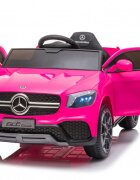 MERCEDES-BENZ Masinuta electrica pentru copii GLC Coupe Pink 70w cu telecomanda 2.4Groti evascaun pielecentura de sigurantausi cu deschideresistem troller3 vitezelumini ledmuzicamufa mp3usbindicator baterie
