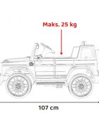 MERCEDES-BENZ Masinuta electrica pentru copii Mercedes AMG G63 Negru 50W cu telecomanda pornire lenta sunete si lumni suspensii si scaun din piele