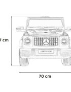 MERCEDES-BENZ Masinuta electrica pentru copii Mercedes AMG G63 Rosu 50W cu telecomanda pornire lenta sunete si lumni suspensii si scaun din piele