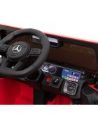 MERCEDES-BENZ Masinuta electrica pentru copii Mercedes AMG G63 Rosu 50W cu telecomanda pornire lenta sunete si lumni suspensii si scaun din piele