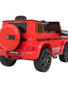 MERCEDES-BENZ Masinuta electrica pentru copii Mercedes AMG G63 Rosu 50W cu telecomanda pornire lenta sunete si lumni suspensii si scaun din piele