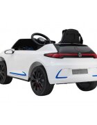 MERCEDES-BENZ Masinuta electrica pentru copii Mercedes Benz AMG EQA alb 70W cu telecomanda sunete suspensii lumini scaun piele si roti din spuma Eva