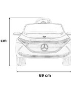 MERCEDES-BENZ Masinuta electrica pentru copii Mercedes Benz AMG EQA negru 70W cu telecomanda sunete suspensii lumini scaun piele si roti din spuma Eva