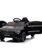 MERCEDES-BENZ Masinuta electrica pentru copii Mercedes Benz CLA45 Black 70W cu echipare Premium si licenta telecomanda oglinzi retrovizoare roti din spuma Eva si scaun din piele