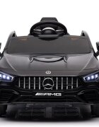 MERCEDES-BENZ Masinuta electrica pentru copii Mercedes Benz CLA45 Black 70W cu echipare Premium si licenta telecomanda oglinzi retrovizoare roti din spuma Eva si scaun din piele