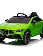 MERCEDES-BENZ Masinuta electrica pentru copii Mercedes Benz CLA45 Green 70W cu echipare Premium si licenta telecomanda oglinzi retrovizoare roti din spuma Eva si scaun din piele