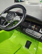 MERCEDES-BENZ Masinuta electrica pentru copii Mercedes Benz CLA45 Green 70W cu echipare Premium si licenta telecomanda oglinzi retrovizoare roti din spuma Eva si scaun din piele