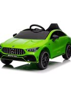 MERCEDES-BENZ Masinuta electrica pentru copii Mercedes Benz CLA45 Green 70W cu echipare Premium si licenta telecomanda oglinzi retrovizoare roti din spuma Eva si scaun din piele
