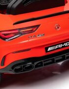 MERCEDES-BENZ Masinuta electrica pentru copii Mercedes Benz CLA45 Red 70W cu echipare Premium si licenta telecomanda oglinzi retrovizoare roti din spuma Eva si scaun din piele