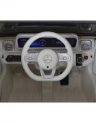 MERCEDES-BENZ Masinuta electrica pentru copii Mercedes Benz EQG Black 12V 90W cu echipare premium scaun piele roti din spuma Eva lumini si panou audio