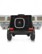 MERCEDES-BENZ Masinuta electrica pentru copii Mercedes Benz EQG Black 12V 90W cu echipare premium scaun piele roti din spuma Eva lumini si panou audio