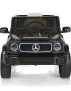 MERCEDES-BENZ Masinuta electrica pentru copii Mercedes Benz EQG Black 12V 90W cu echipare premium scaun piele roti din spuma Eva lumini si panou audio
