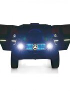 MERCEDES-BENZ Masinuta electrica pentru copii Mercedes Benz EQG Black 12V 90W cu echipare premium scaun piele roti din spuma Eva lumini si panou audio