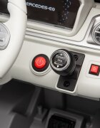MERCEDES-BENZ Masinuta electrica pentru copii Mercedes Benz EQG Grey 110w cu echipare premiumacumulator 12V9Ahroti evascaun piele perforatatelecomanda 2.4Gdeschidere usilumini ledbaterie detasabilaoglinzi retrovizoare cu lumini