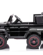 MERCEDES-BENZ Masinuta electrica pentru copii Mercedes Benz G63 6x6 Black cu telecomanda 2.4G motor 6 x 45W baterie 12V10Ah cu faruri roti din EVA sistem audio integrat USB si MP3 AUX dimensiune 120 x 68 x 61 cm
