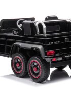 MERCEDES-BENZ Masinuta electrica pentru copii Mercedes Benz G63 6x6 Black cu telecomanda 2.4G motor 6 x 45W baterie 12V10Ah cu faruri roti din EVA sistem audio integrat USB si MP3 AUX dimensiune 120 x 68 x 61 cm