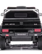 MERCEDES-BENZ Masinuta electrica pentru copii Mercedes Benz G63 6x6 Black cu telecomanda 2.4G motor 6 x 45W baterie 12V10Ah cu faruri roti din EVA sistem audio integrat USB si MP3 AUX dimensiune 120 x 68 x 61 cm