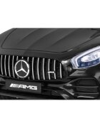 MERCEDES-BENZ Masinuta electrica pentru copii Mercedes Benz GT negru 70W cu telecomanda panou audio scaun piele centura siguranta roti Eva si descchidere usi