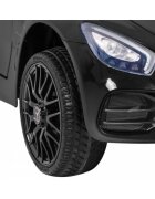 MERCEDES-BENZ Masinuta electrica pentru copii Mercedes Benz GT negru 70W cu telecomanda panou audio scaun piele centura siguranta roti Eva si descchidere usi