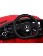 MERCEDES-BENZ Masinuta electrica pentru copii Mercedes Benz GT rosu 70W cu telecomanda panou audio scaun piele centura siguranta roti Eva si descchidere usi
