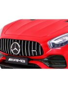 MERCEDES-BENZ Masinuta electrica pentru copii Mercedes Benz GT rosu 70W cu telecomanda panou audio scaun piele centura siguranta roti Eva si descchidere usi