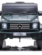 MERCEDES-BENZ Masinuta electrica pentru copii Mercedes G500 green 12V pornire la buton motorizare 2x45W usb mp3 radio fm faruri led