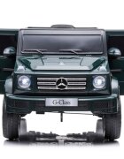 MERCEDES-BENZ Masinuta electrica pentru copii Mercedes G500 green 12V pornire la buton motorizare 2x45W usb mp3 radio fm faruri led