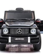 MERCEDES-BENZ Masinuta electrica pentru copii Mercedes G63 AMG Black 90W cu echipare Premium scaun piele roti din spuma Eva panou audio si deschidere usi